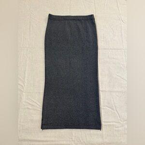 Stretchy and comfortable Gray Midi Skirt